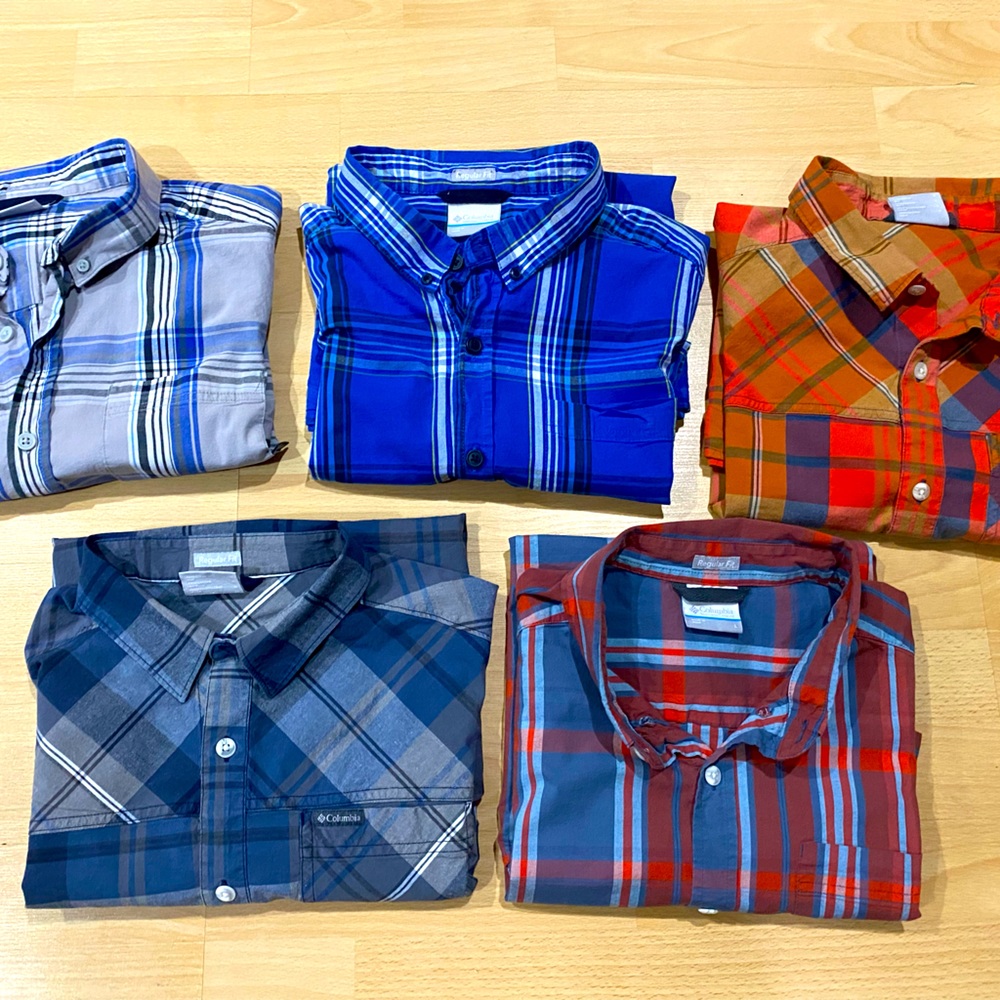 5 Columbia Shirt Bundle